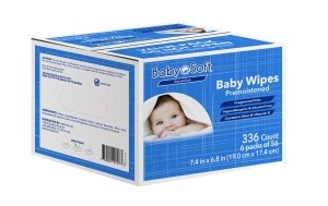 Dodot Sensitive Wipes, 486 baby wet wipes, 9 packs of 54 pieces