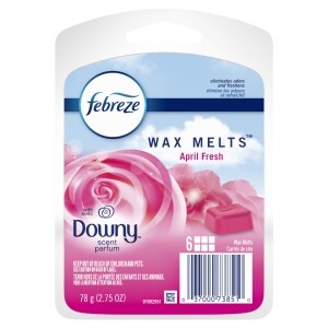 Febreze Odor-Eliminating Wax Melts Air Freshener Refills, Downy April Fresh  Scent, 6 ct.