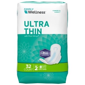 Bulk Always Ultra-Thin Maxi Pads with Wings, Wrapped - DollarDays