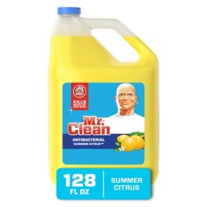 Mr. Clean Antibacterial Multi-Surface Cleaner, Summer Citrus, 128 fl oz