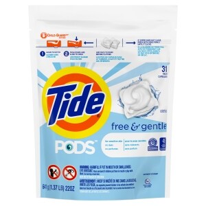 Tide Pods Free and Gentle 31 ct