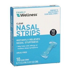 Carepak Clear Medium Nasal Strips, 10-ct. Packs