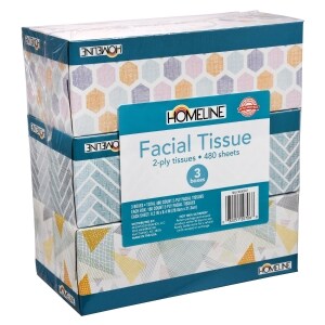 View Homeline Multi-Pack Facial Tissue, 3