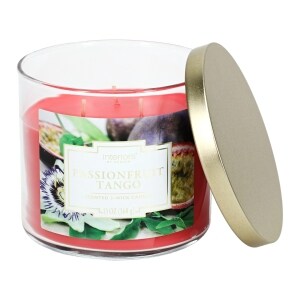 Playful Passionfruit Dark Pink 3-Wick Jar Candle, 14 oz.