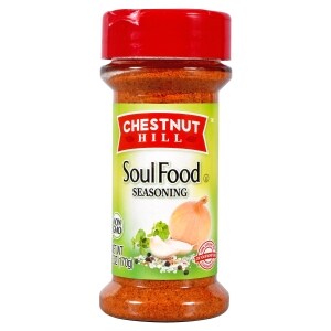Chestnut Hill Soul Food Seasoning Non GMO Spice for Superior Flavor Great Addition to Vegetable Dish Restaurant and Home Cook, 6oz Each Bottle - Pack