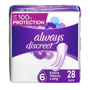 Always Discreet Incontinence Pads for Women, 54-ct.