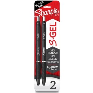 SHARPIE PEN 2CT BLACK