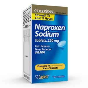 GoodSense Naproxen Sodium Caplets, 50-ct. Boxes