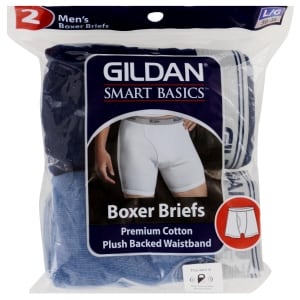 Gildan Men's Large Boxer Briefs, 2 ct.
