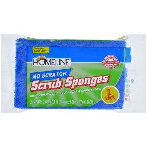 Great Value Non-Scratch Scrub Sponges, 4 Count