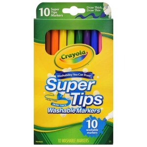 Crayola Super Tips Washable Markers - 100 Count [House & Home] — MyShopville