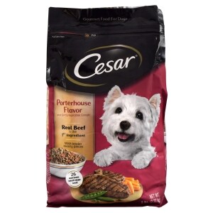 CESAR Small Breed Dry Dog Food Porterhouse Flavor and Spring Vegetables ...