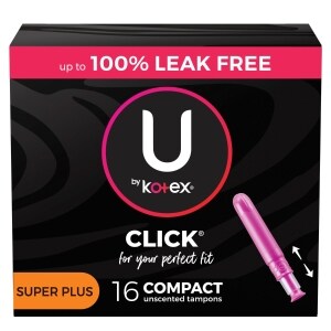 U By Kotex Click Super Plus Tampons 16 Ct Family Dollar