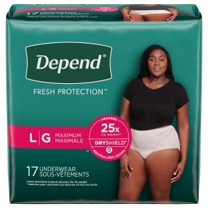 Depend Fresh Protection FIT-FLEX Incontinence Underwear For Women