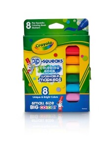 Crayola washable coloring book Pipsqueaks marker 8ct