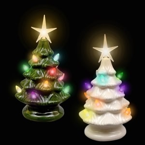 Light Up Ceramic Christmas Trees Family Dollar