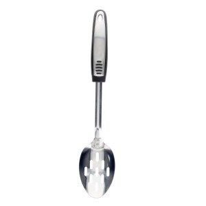 RC Slotted Chef Spoon - Space Gray, Stainless Steel