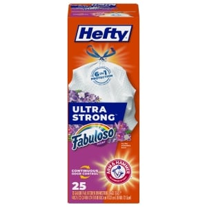 Hefty Ultra Strong Tall Kitchen Bags, Drawstring, Fabuloso Scent, 13 Gallon, Super Mega Pack - 120 bags