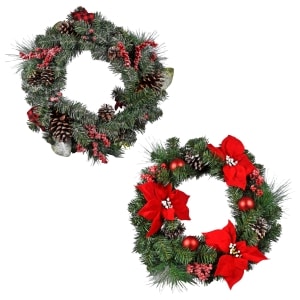 Assorted Christmas Wreaths 20 In Family Dollar