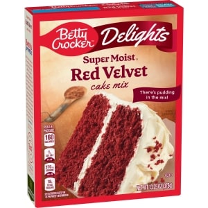 Betty Crocker Delights Red Velvet Cake Mix, 15.25 oz.