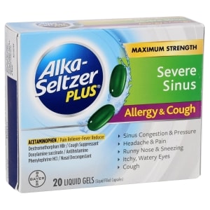 Alka-Seltzer Plus Severe Sinus Allergy & Cough, 20ct.