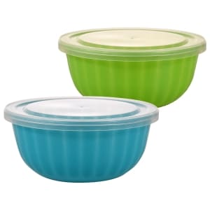 Plastic Serving Bowls with Lids, 4 ct.