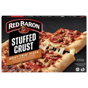 Red Baron Frozen Pizza Stuffed Crust Meat Trio