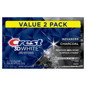 Crest 3D White Charcoal Teeth Whitening Toothpaste (Pack of 2), 2