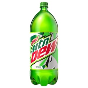 Diet Mtn Dew Soda Low Calorie DEW Citrus 2 Liter