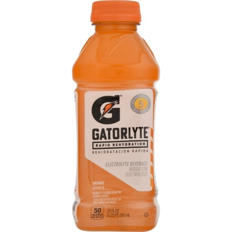 Gatorade Gatorlyte Rapid Rehydration Electrolyte Beverage Orange 20 Fl Oz