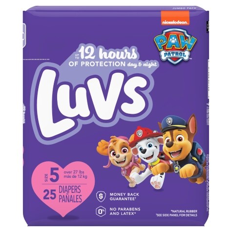 Luvs Size 5 Baby Diapers 25 Ct Family Dollar