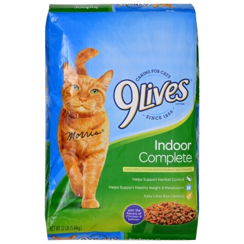 9 Lives Indoor Complete Dry Cat Food, 12-lb.