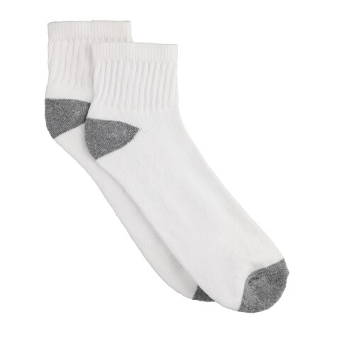 Pro Player(R) Men's Size 6-12 Cushioned White Ankle Socks, 10 pair