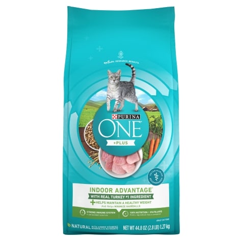 Purina ONE Natural, Low Fat, Weight Control, Indoor Dry Cat Food, +Plus ...