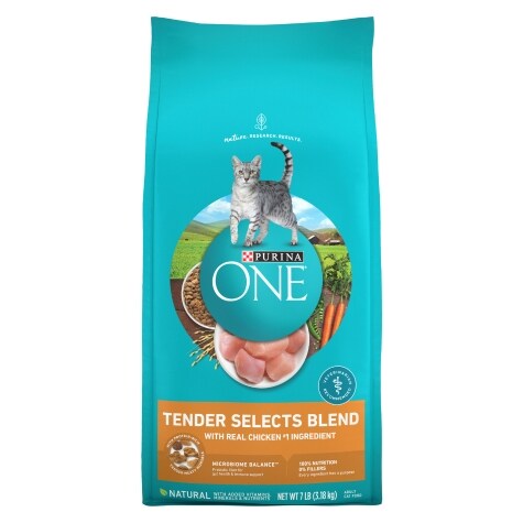 Purina One Natural Dry Cat Food, Tender Selects Blend With Real Chicken 