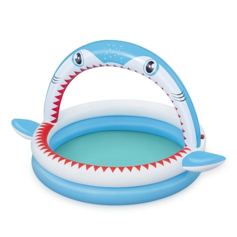 Splash and Play Sharktastic Kids Inflatable Sprinker Play Pool