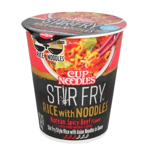 Nissin Cup Noodles Stir Fry Rice w/Noodles Korean Spicy Beef