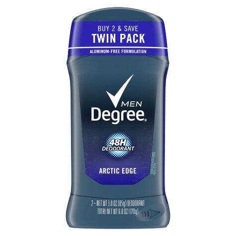 Degree Men Deodorant Arctic Edge, 3 oz, 2 Count