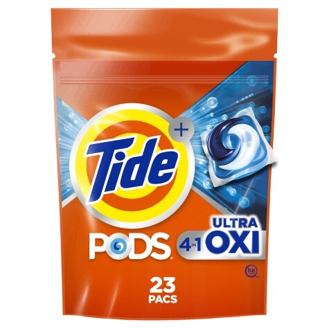 Tide PODS Ultra Oxi Liquid Laundry Detergent Pacs, 23 ct.