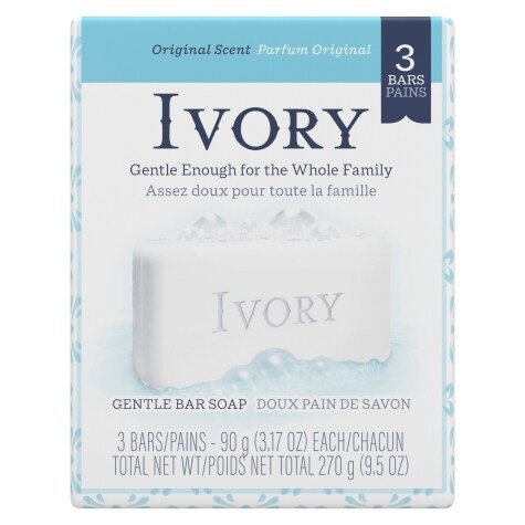 Ivory Gentle Bar Soap Original Scent 3.17 oz., 3 ct.