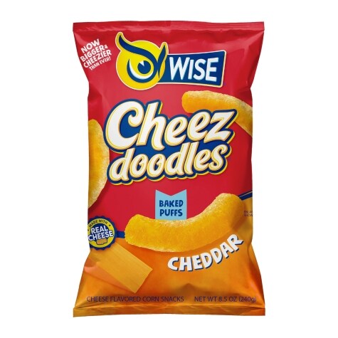 Wise® Cheez Doodles® Baked Puffs™ Cheddar Cheese Flavored Corn Snacks 8 ...