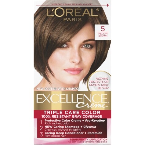 L'Oreal Paris Excellence #5 Medium Brown Creme Hair Color