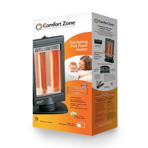 Comfort Zone Oscillating Flat Panel Heater Family Dollar