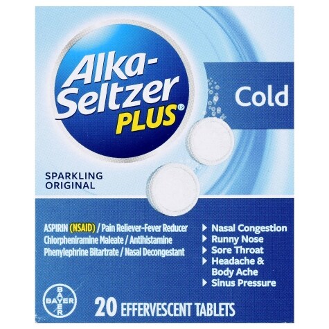 Alka Seltzer Plus Cold Sparkling Original Effervescent Tablets Family Dollar