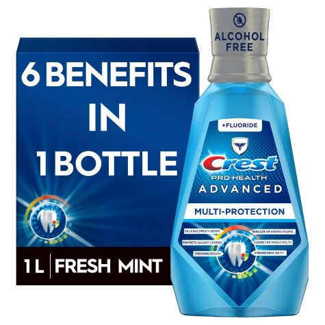 Crest Pro-Health Advanced Multi-Protection Mouthwash/Mouth Rinse ...