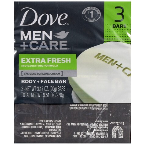 Dove Men+Care Body & Face Bar Soap, 3 ct. | Family Dollar