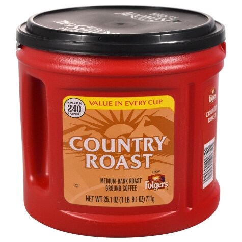 Folgers Country Roast Ground Coffee 25 1 Oz Family Dollar