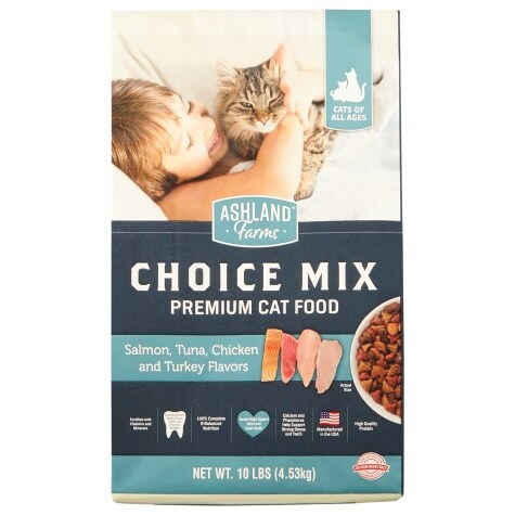 Ashland Farms Choice Mix Premium Cat Food, 10 lb.