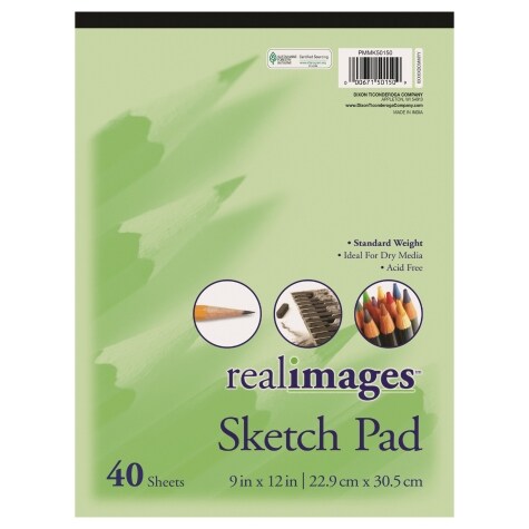 Real Images Sketch Pads, 9x12-in.