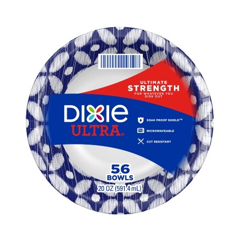 Dixie Ultra Ultimate Strength 20 oz. Bowls, 56 ct.